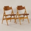 Wooden folding chair SE 18 by Egon Eiermann for Wilde + Spieth, 1960s | Beech + Teak
