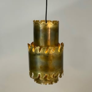 Danish Pendant by Svend Aage Holm Sorensen, 1970s &#8211; Brass