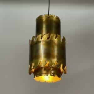 Danish Pendant by Svend Aage Holm Sorensen, 1970s &#8211; Brass