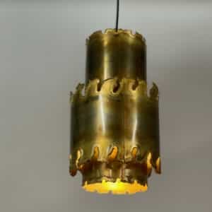 Danish Pendant by Svend Aage Holm Sorensen, 1970s &#8211; Brass