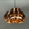 Danish Pendant by Werner Schou for Coronell Elektro, 1970s &#8211; Copper