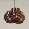 Danish Pendant by Werner Schou for Coronell Elektro, 1970s &#8211; Copper