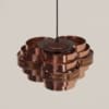 Danish Pendant by Werner Schou for Coronell Elektro, 1970s &#8211; Copper