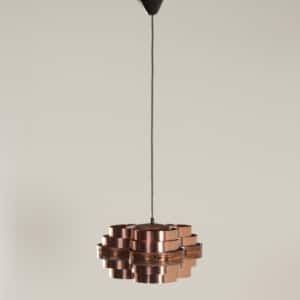 Danish Pendant by Werner Schou for Coronell Elektro, 1970s – Copper