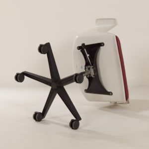 Office chair 2712 by A. Cordemeyer for Gispen, 1970s | Red Upholstery