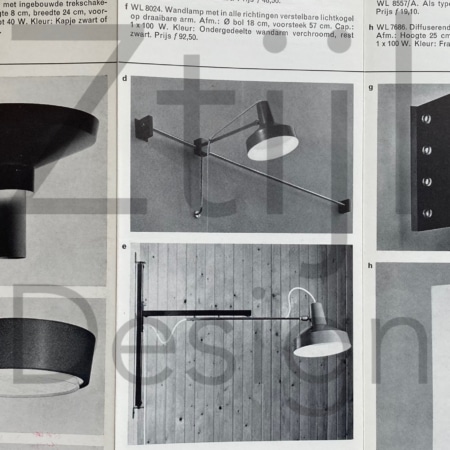 Telescopic Wall Lamp by Hiemstra Evolux, 1960s