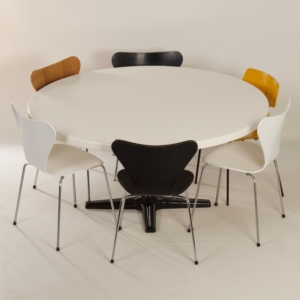 Large Round Dining Table by Pastoe, 1970s | 150 cm