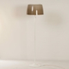 Mid-Century Floor Lamp with Brown Plastic Shades and Tulip Base, 1970s