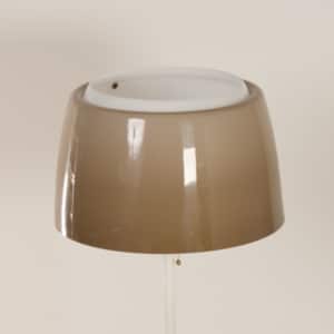 Mid-Century Floor Lamp with Brown Plastic Shades and Tulip Base, 1970s