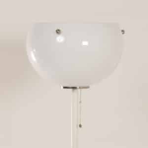 Mid-Century Floor Lamp with Brown Plastic Shades and Tulip Base, 1970s