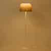 Mid-Century Floor Lamp with Brown Plastic Shades and Tulip Base, 1970s