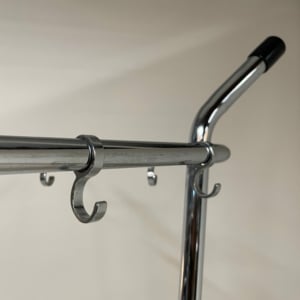 Standing Bauhaus Coat Rack in Chromed Metal by Tubax, 1960s