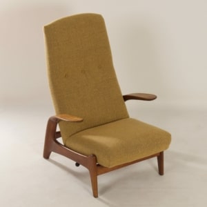 Armchair &#8220;Rock &#8216;n Rest&#8221; by Rastad &#038; Relling for Gimson &#038; Slater, &#8217;60s &#8211; Reupholstered