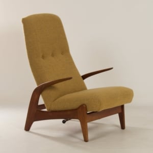 Armchair &#8220;Rock &#8216;n Rest&#8221; by Rastad &#038; Relling for Gimson &#038; Slater, &#8217;60s &#8211; Reupholstered