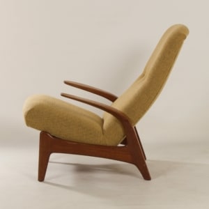 Armchair &#8220;Rock &#8216;n Rest&#8221; by Rastad &#038; Relling for Gimson &#038; Slater, &#8217;60s &#8211; Reupholstered