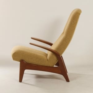 Armchair &#8220;Rock &#8216;n Rest&#8221; by Rastad &#038; Relling for Gimson &#038; Slater, &#8217;60s &#8211; Reupholstered