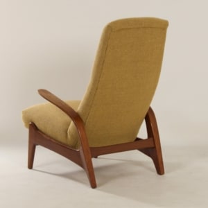 Armchair &#8220;Rock &#8216;n Rest&#8221; by Rastad &#038; Relling for Gimson &#038; Slater, &#8217;60s &#8211; Reupholstered