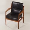 Danish Armchair 431 by Arne Vodder for Sibast, 1960s &#8211; Black Leather