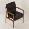 Danish Armchair 431 by Arne Vodder for Sibast, 1960s &#8211; Black Leather