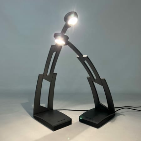 Pair of JAZZ Lamps by F. A. Porsche for Italiana Luce, 1980s