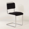 Original 101 Gispen Tube Chair, 1950s &#8211; Reupholstered