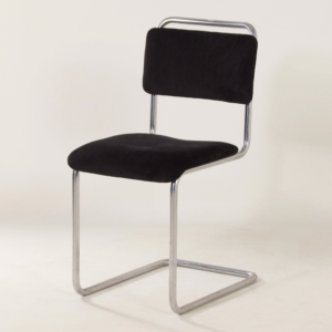 Original 101 Gispen Tube Chair, 1950s &#8211; Reupholstered