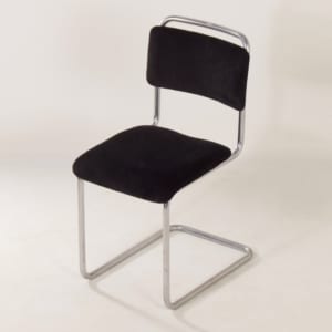 Original 101 Gispen Tube Chair, 1950s &#8211; Reupholstered