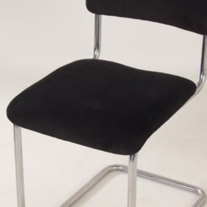 Original 101 Gispen Tube Chair, 1950s &#8211; Reupholstered