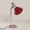 Red Desk Lamp Made in Italy, Florence, 1960s