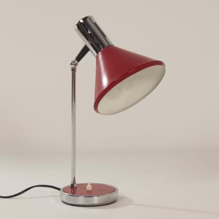 Red Table lamp by J.J.M. Hoogervorst for Anvia, 1950s
