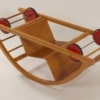 Reversible Rocking Chair by Brockhage, Andrä and Mart Stam for Siegfried Lenz Berggieszhübel, 1950s