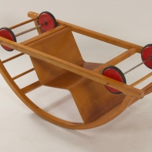 Reversible Rocking Chair by Brockhage, Andrä and Mart Stam for Siegfried Lenz Berggieszhübel, 1950s
