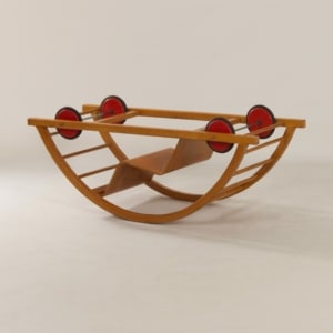 Reversible Rocking Chair by Brockhage, Andrä and Mart Stam for Siegfried Lenz Berggieszhübel, 1950s