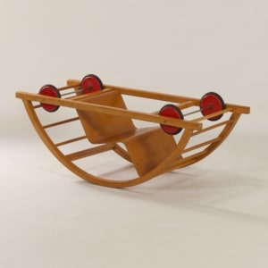 Reversible Rocking Chair by Brockhage, Andrä and Mart Stam for Siegfried Lenz Berggieszhübel, 1950s