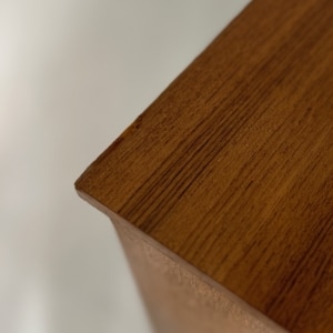 Vintage Danish Chest of Drawers with Three Drawers in Teak,1960s, 78x73x37 cm