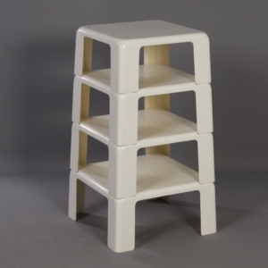 Side tables Quatro Gatti in Fiberlite by Mario Bellini for C&#038;B Italia, 1960s
