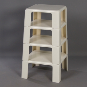 Side tables Quatro Gatti in Fiberlite by Mario Bellini for C&#038;B Italia, 1960s