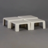 Side tables Quatro Gatti in Fiberlite by Mario Bellini for C&#038;B Italia, 1960s