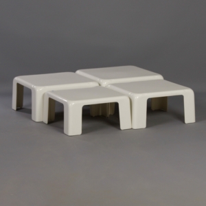 Side tables Quatro Gatti in Fiberlite by Mario Bellini for C&#038;B Italia, 1960s