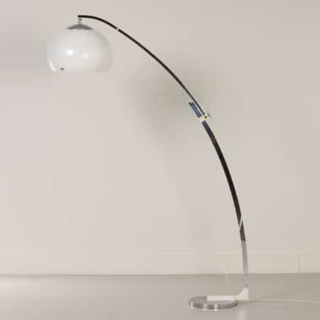 White Arc Lamp by Sölken Leuchten, 1970s