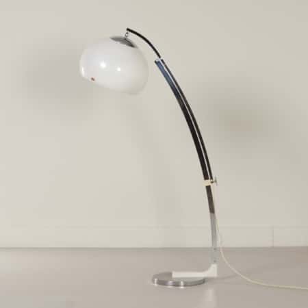 White Arc Lamp by Sölken Leuchten, 1970s