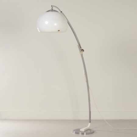 White Arc Lamp by Sölken Leuchten, 1970s