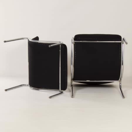 Set of Easy Chairs by Kho Liang Ie for Stabin-Bennis, 1960s | Black Ploeg Fabric