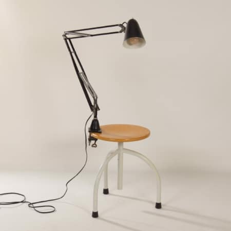 Black Terry II Architect lamp by Hala, 1950s