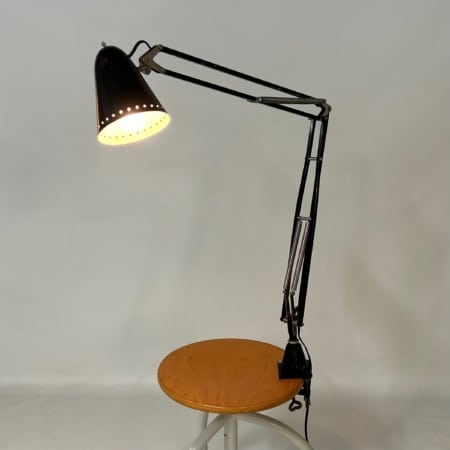 Black Terry II Architect lamp by Hala, 1950s