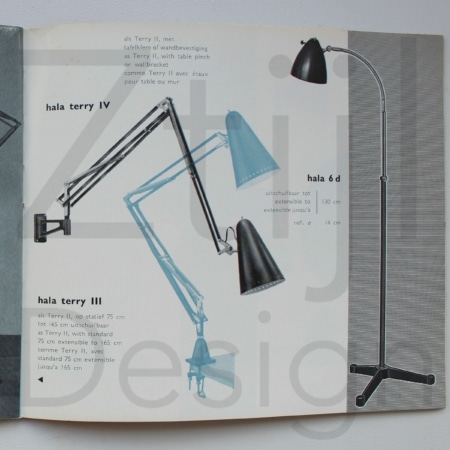 Black Terry II Architect lamp by Hala, 1950s