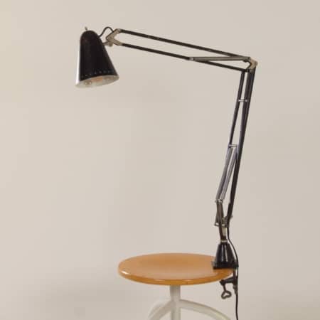 Black Terry II Architect lamp by Hala, 1950s