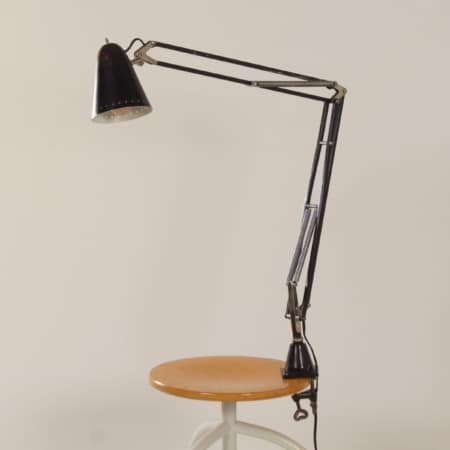 Black Terry II Architect lamp by Hala, 1950s