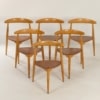 Heart Dining Set by Hans Wegner for Fritz Hansen, 1950s