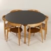 Heart Dining Set by Hans Wegner for Fritz Hansen, 1950s